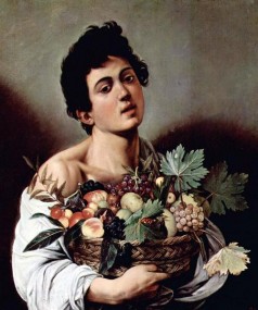 Boy with a Basket of Fruit