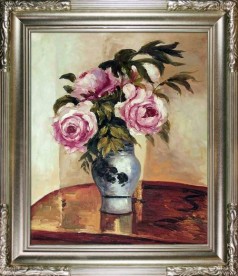Bouquet of Pink Peonies Pre-Framed