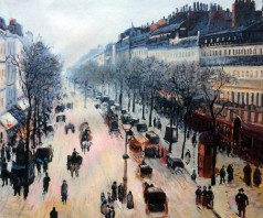 Boulevard Montmartre on a Winter Morning