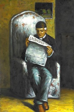 Cezanne Paintings: Artists Father Reading