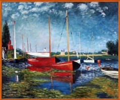 Impressionism: Red Boats at Argenteuil Pre-Framed