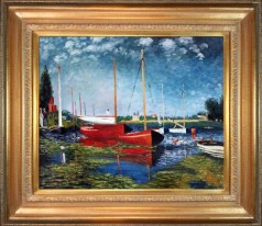 Impressionism: Red Boats at Argenteuil Pre-Framed