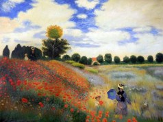 Monet Paintings: Poppy Field in Argenteuil