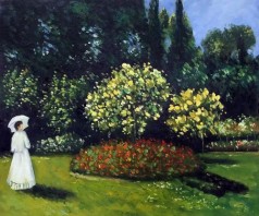 Monet Paintings: Jeanne-Marguerite Lecadre (Lady in a Garden)
