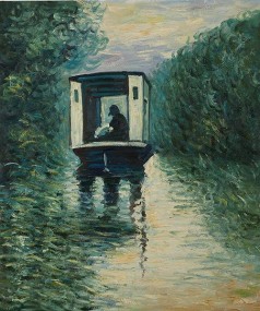 Monet Paintings: The Studio Boat
