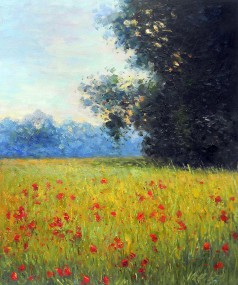 Monet Paintings: Champ davoine (Oat Fields)