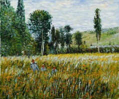 Monet Paintings: A Meadow, 1879