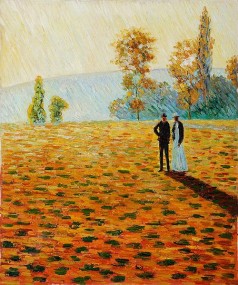 Landscape with Figures, Giverny 1888 (Artist Rendition)