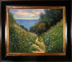 Impressionism: Path at La Cavee, Pourville Pre-Framed