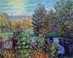 Monet Paintings: Corner of the Garden at Montgeron