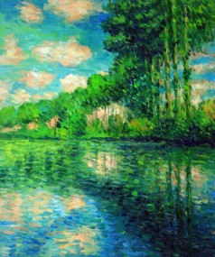 Monet Paintings: Poplars on the Banks of the Epte