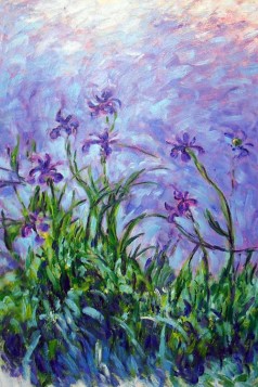 Monet Paintings: Lilac Irises