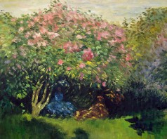 Monet Paintings: Lilacs in the Sun
