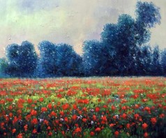 Monet Paintings: Poppies at Giverny