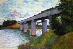 Monet Paintings: The Railway Bridge at Argenteuil