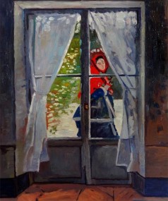 Monet Paintings: The Red Cape (Madame Monet)