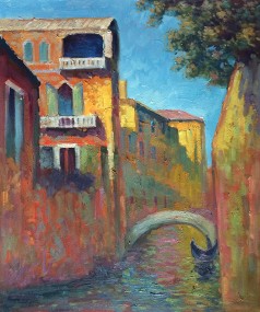 Monet Paintings: Venice, Rio della Salute