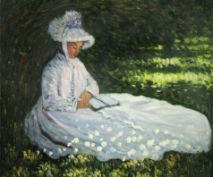 Monet Paintings: Camile Reading