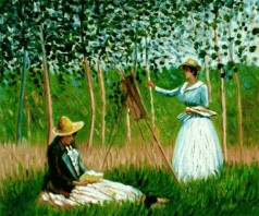 Monet Paintings: In the Woods at Giverny