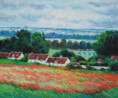 Monet Paintings: Field of Poppies, Giverny