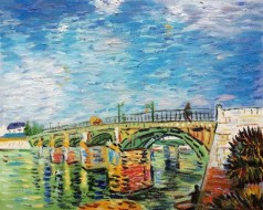 Mothers Day Art: The Seine Bridge at Asnieres