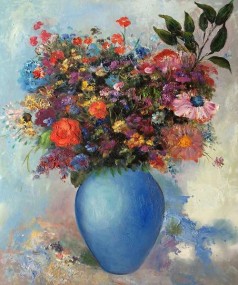 Flowers in a Turquoise Vase, 1912