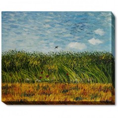 Edge of a Wheat Field with Poppies and a Lark Gallery Wrap