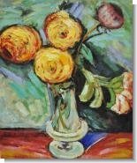 Still Life: Flowers in a Glass Vase