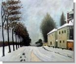 Famous Cities: Snow on the Road, Louveciennes