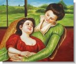 Mother's Day Art: Reine Lefebre and Margo Before a Window