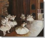 Degas Paintings: Ballet Rehearsal on the Stage