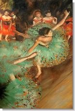 Degas Paintings: The Green Dancer, 1879