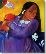 Gauguin Paintings: Woman with a Mango