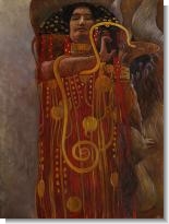 Klimt Paintings: Hygieia (Detail from Medicine)