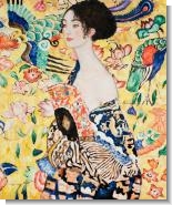 Klimt Paintings: Signora con Ventaglio