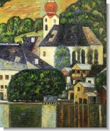 Klimt Paintings: Church in Unterach on the Attersee