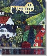 Klimt Paintings: Houses at Unterach on the Attersee