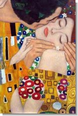Klimt Paintings: The Kiss (close-up)