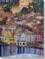 Klimt Paintings: Malcesine on Lake Garda,1913