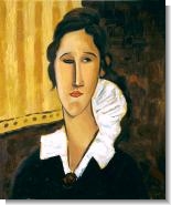 Modigliani Paintings: Portrait of Anna Zborovska