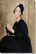 Modigliani Paintings: Portrait of Madame Hayden, 1918