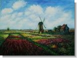 Closeout Deals: Tulip Field with the Rijnsburg Windmill
