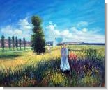 Monet Paintings: La Promenade (Argenteuil)