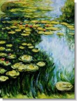 Monet Paintings: Water Lilies (Yellow and Green)