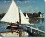 Monet Paintings: Sailing at Argenteuil