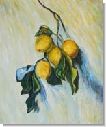 Monet Paintings: Branch from a Lemon Tree