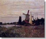 Monet Paintings: Windmill at Zaandam II
