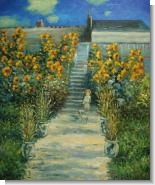 Monet Paintings: The Artist's Garden at Vetheuil