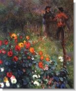 Renoir Paintings: Garden in the Rue Cortot Montmartre