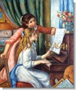 Young Girls at the Piano (custom)